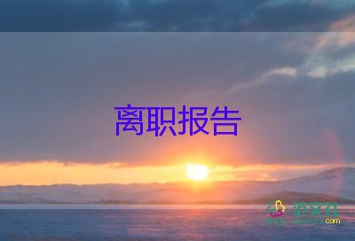 正式辭職報(bào)告范文6篇